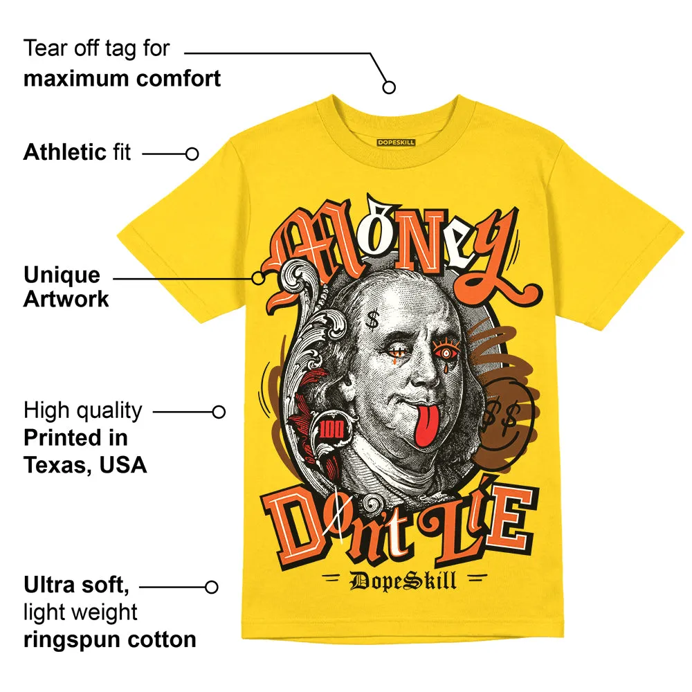 Yellow Collection DopeSkill Gold T-shirt Money Don't Lie Graphic sold by DopeSkill product image thumbnail 2