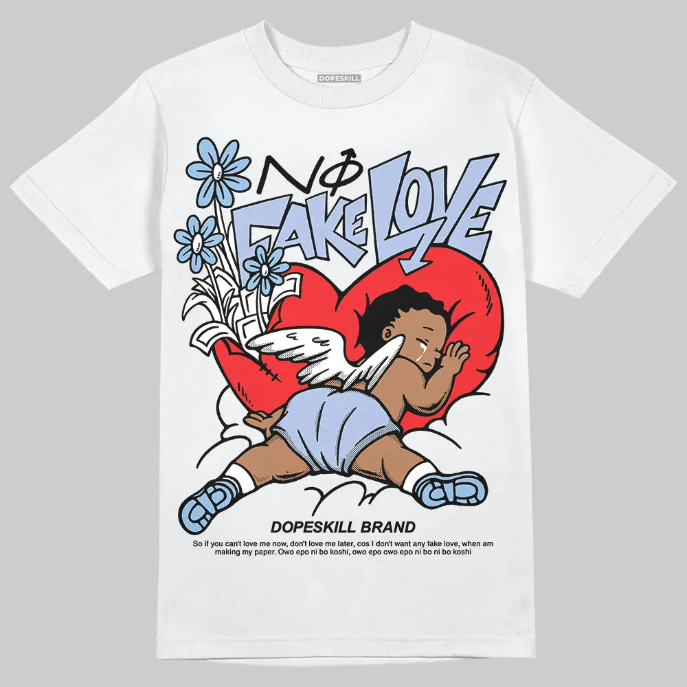 Women's Runner Sneaker Light Blue DopeSkill T-Shirt No Fake Love Graphic sold by DopeSkill