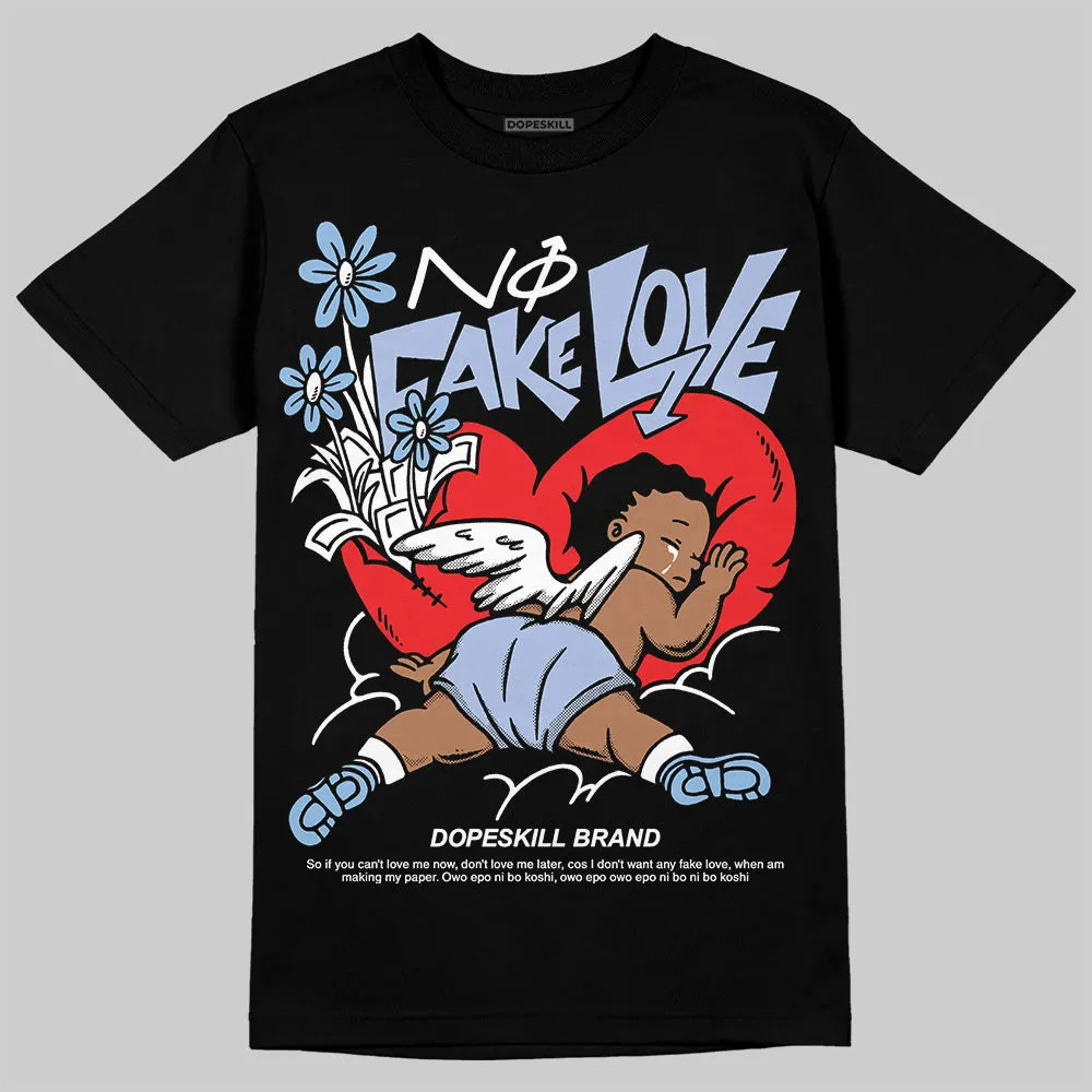 Women's Runner Sneaker Light Blue DopeSkill T-Shirt No Fake Love Graphic sold by DopeSkill product image thumbnail 2