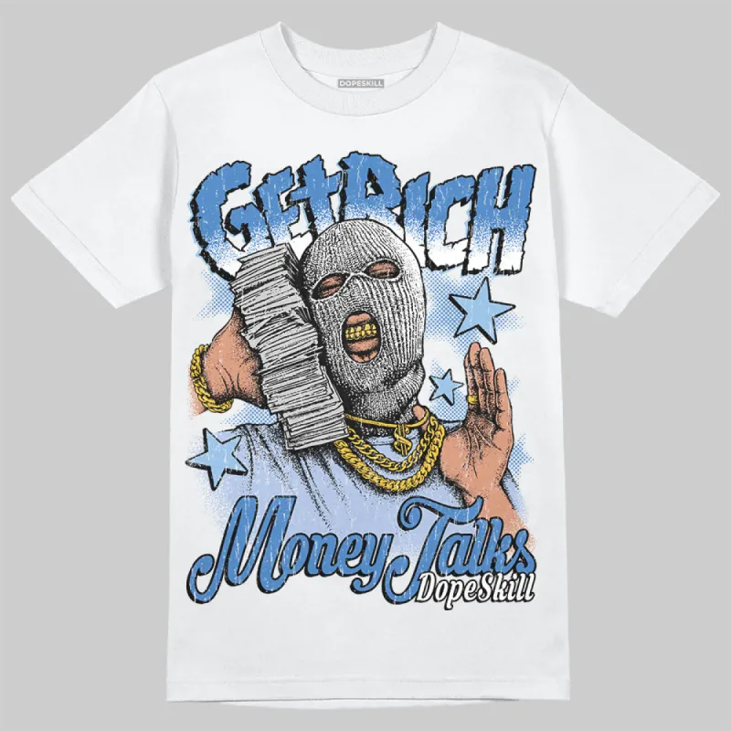 Women's Runner Sneaker Light Blue DopeSkill T-Shirt Get Rich Graphic sold by DopeSkill