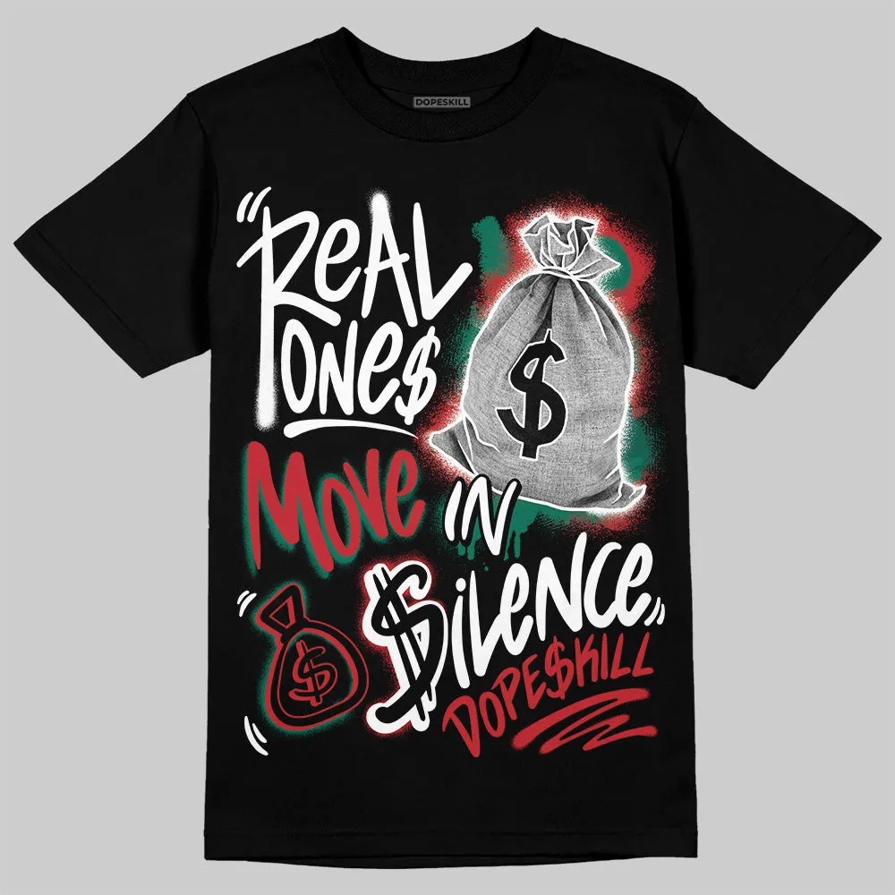 El Grito 5s DopeSkill T-Shirt Real Ones Move In Silence Graphic sold by DopeSkill product image thumbnail 2
