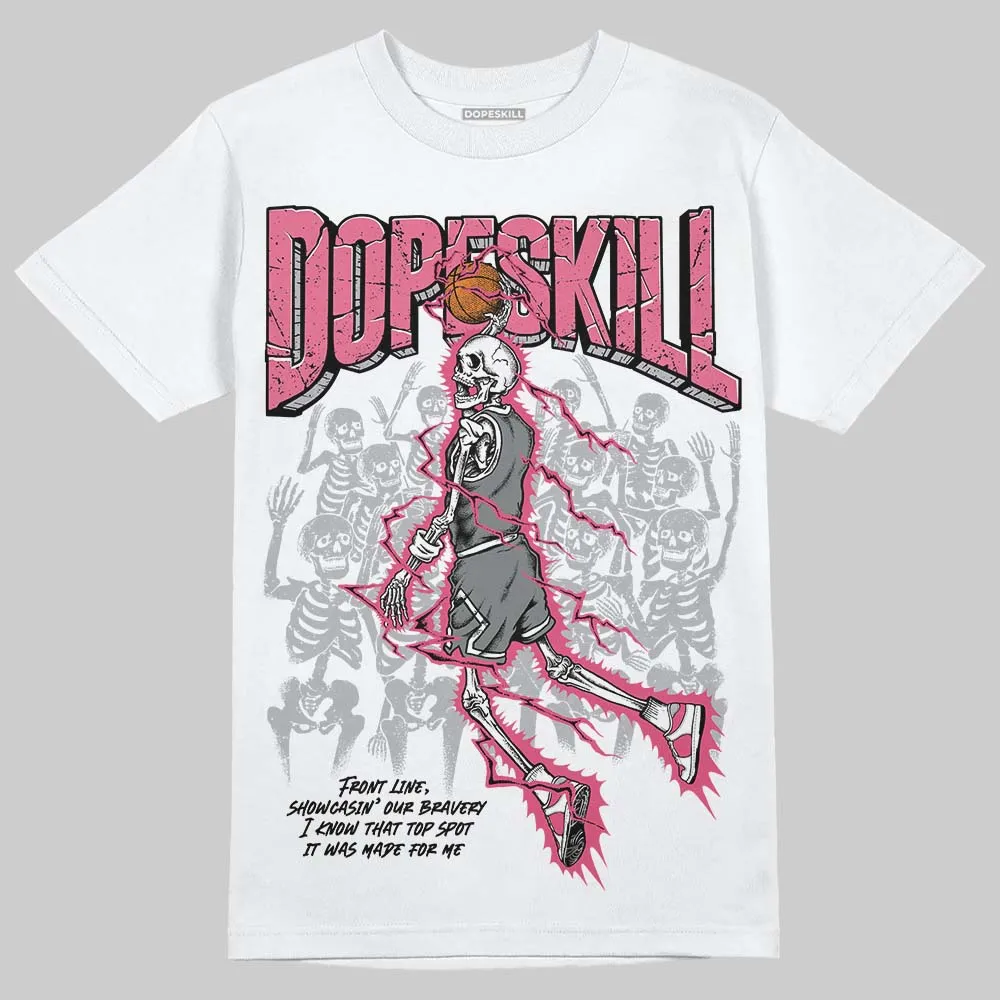 White Fluo Pink DopeSkill T-Shirt Thunder Dunk Graphic sold by DopeSkill product image thumbnail 2