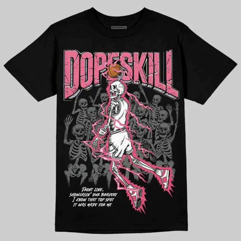 White Fluo Pink DopeSkill T-Shirt Thunder Dunk Graphic sold by DopeSkill