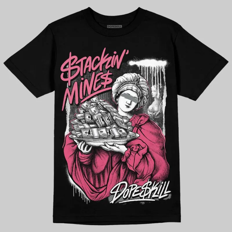 White Fluo Pink DopeSkill T-Shirt Stackin Mines Graphic sold by DopeSkill