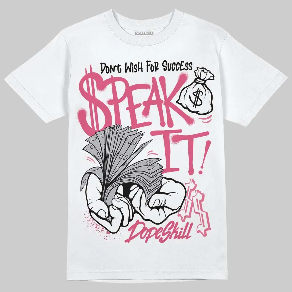 White Fluo Pink DopeSkill T-Shirt Speak It Graphic sold by DopeSkill product image thumbnail 2