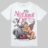 White Fluo Pink DopeSkill T-Shirt New No Days Off Graphic sold by DopeSkill