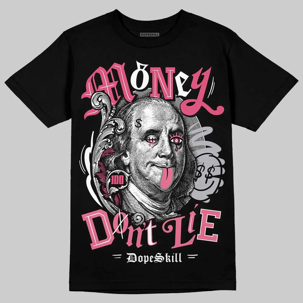 White Fluo Pink DopeSkill T-Shirt Money Don't Lie Graphic sold by DopeSkill