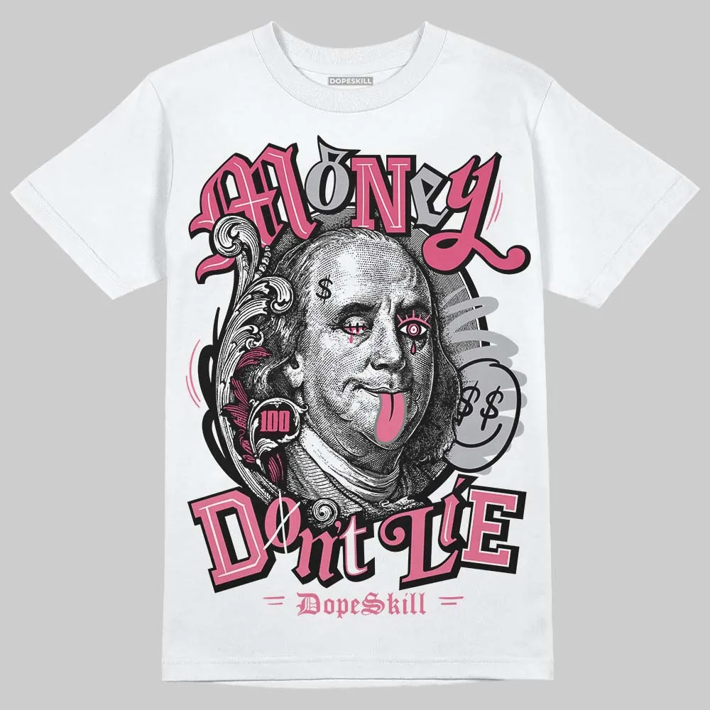 White Fluo Pink DopeSkill T-Shirt Money Don't Lie Graphic sold by DopeSkill product image thumbnail 2