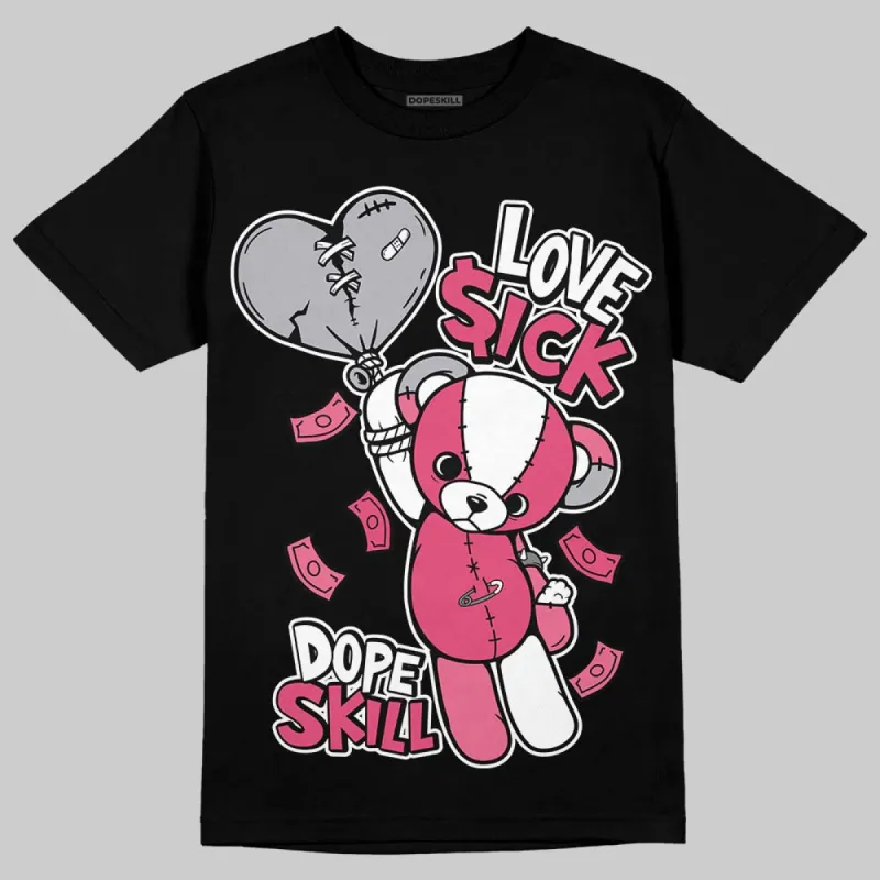 White Fluo Pink DopeSkill T-Shirt Love Sick Graphic sold by DopeSkill