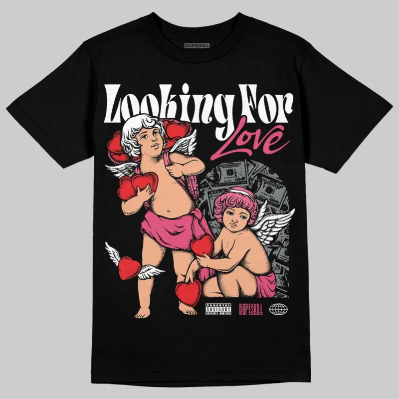 White Fluo Pink DopeSkill T-Shirt Looking For Love Graphic sold by DopeSkill