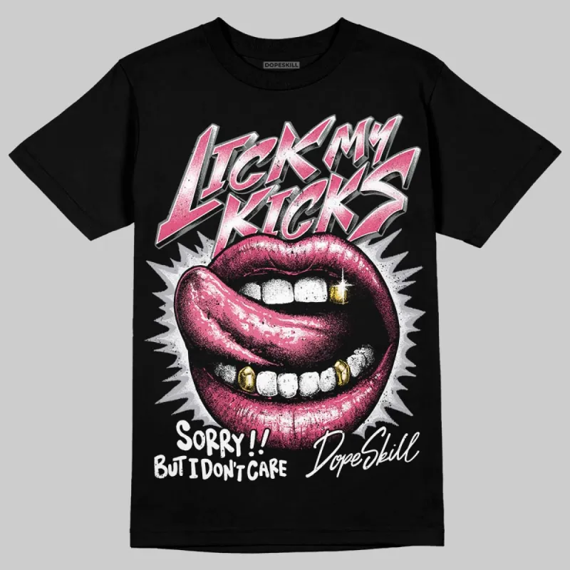 White Fluo Pink DopeSkill T-Shirt Lick My Kicks Graphic sold by DopeSkill