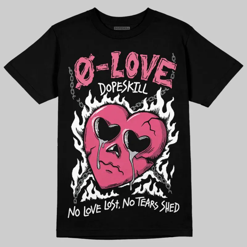 White Fluo Pink DopeSkill T-Shirt Crying Heart Graphic sold by DopeSkill