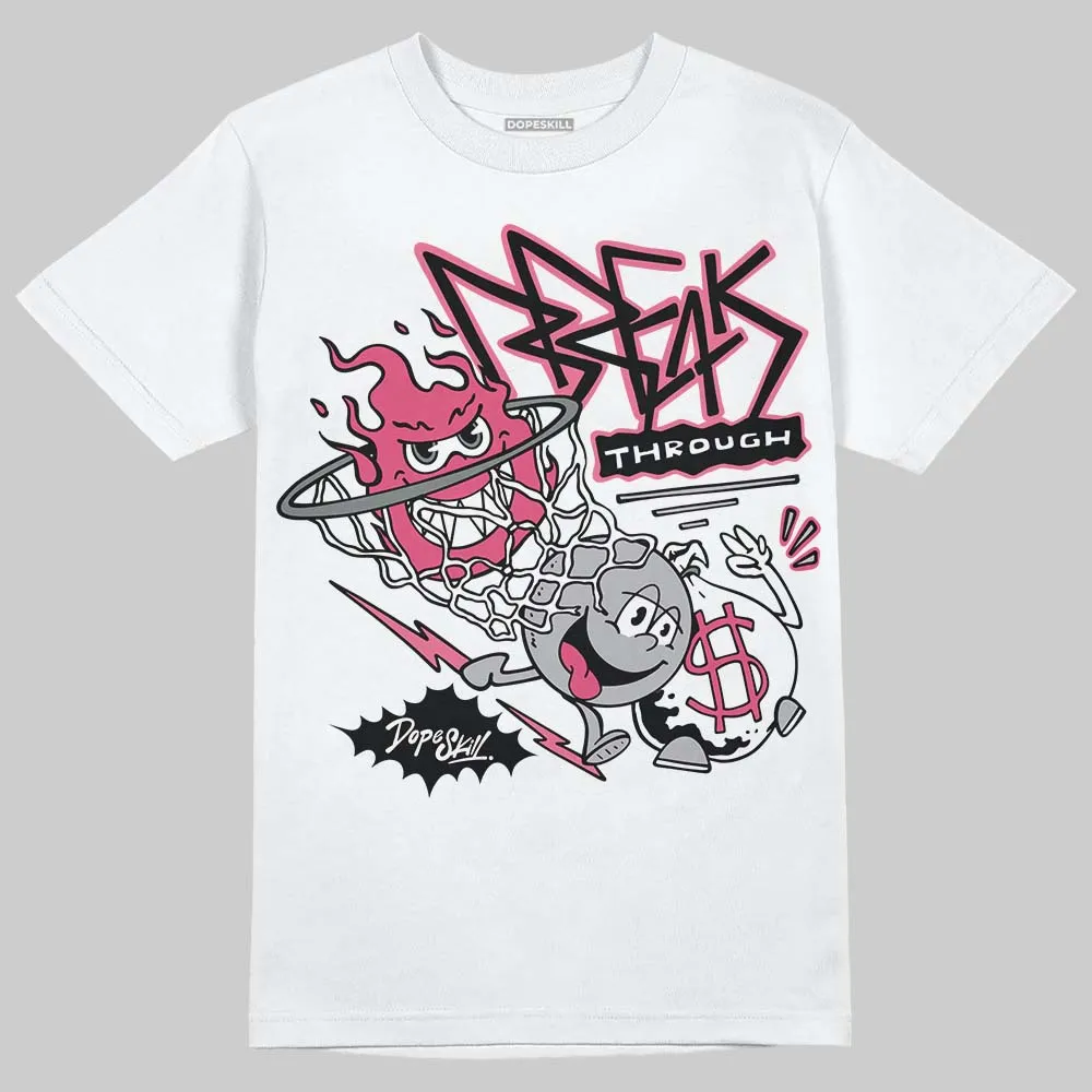 White Fluo Pink DopeSkill T-Shirt Break Through Graphic sold by DopeSkill product image thumbnail 2