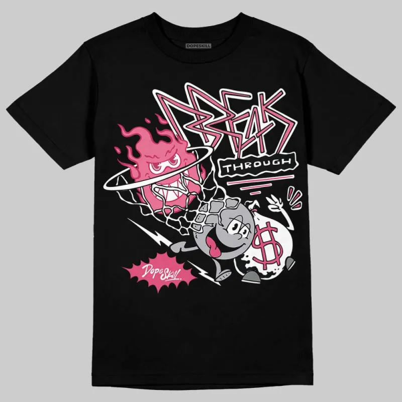 White Fluo Pink DopeSkill T-Shirt Break Through Graphic sold by DopeSkill