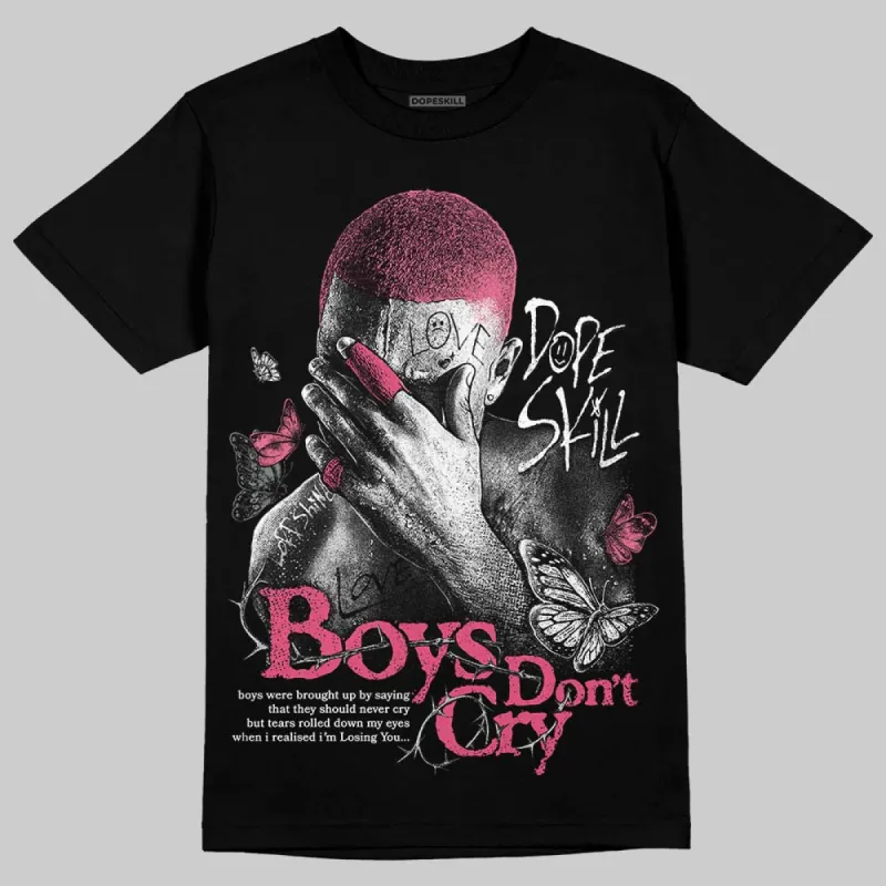 White Fluo Pink DopeSkill T-Shirt Boys Don't Cry Graphic sold by DopeSkill