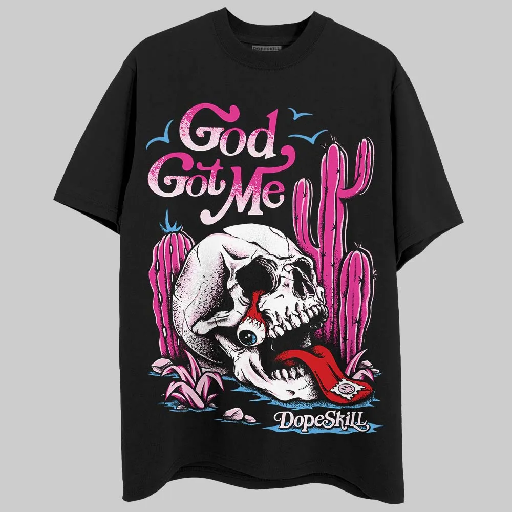 Triple Pink Dunk DopeSkill T-Shirt God Got Me Graphic sold by DopeSkill product image thumbnail 2