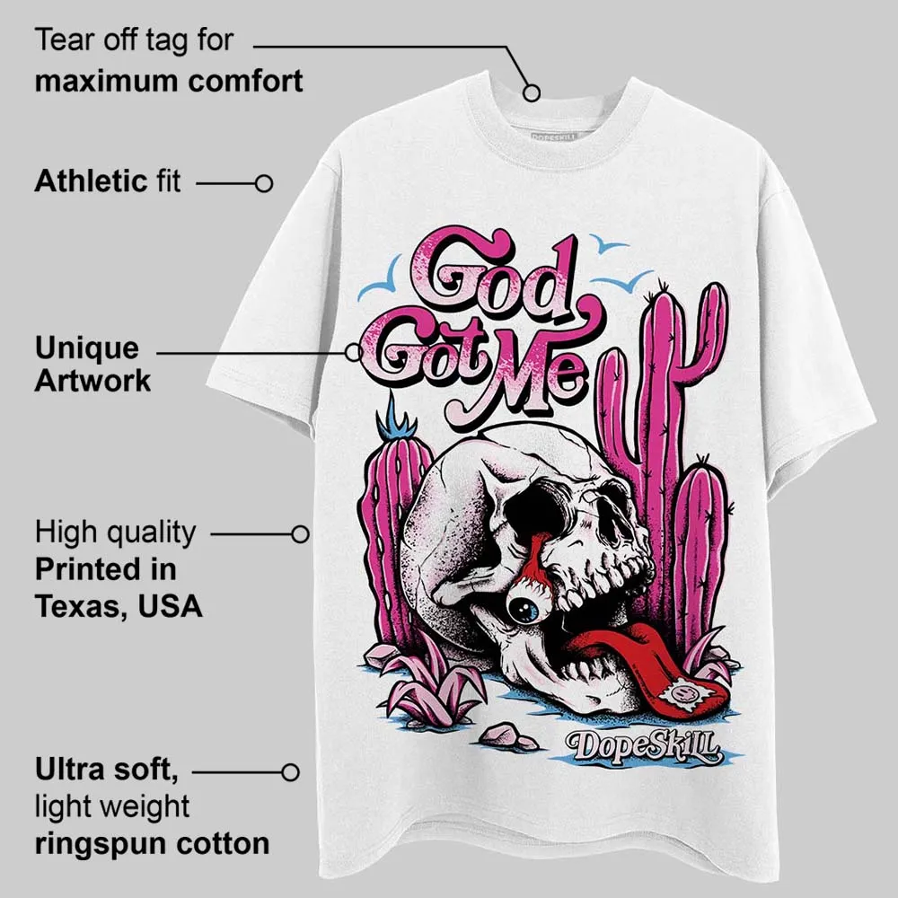 Triple Pink Dunk DopeSkill T-Shirt God Got Me Graphic sold by DopeSkill product image thumbnail 3