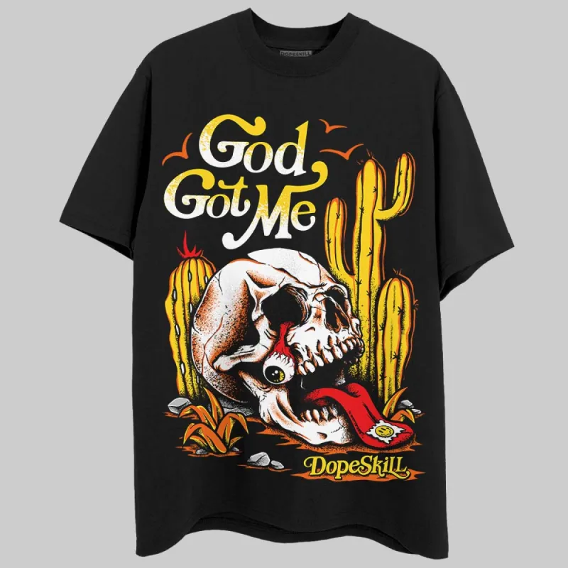 Black Tour Yellow AJ 4 Thunder DopeSkill Unisex T-Shirt God Got Me Graphic sold by DopeSkill
