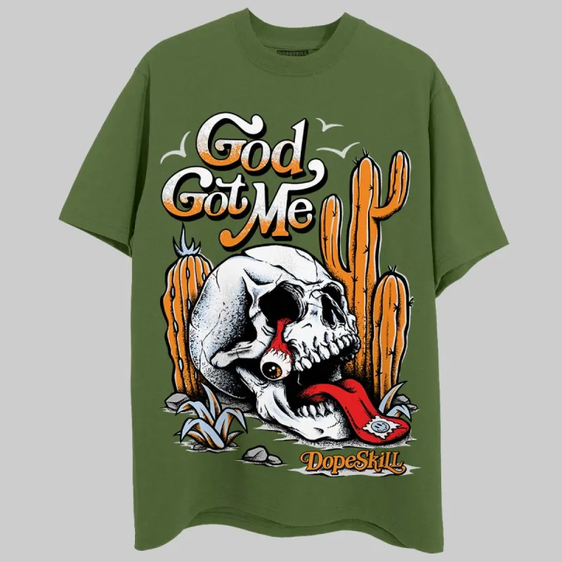 Olive 5s DopeSkill Olive T-shirt God Got Me Graphic sold by DopeSkill