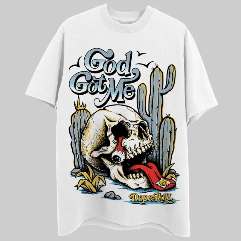 Blue Grey 13s DopeSkill T-Shirt God Got Me Graphic sold by DopeSkill