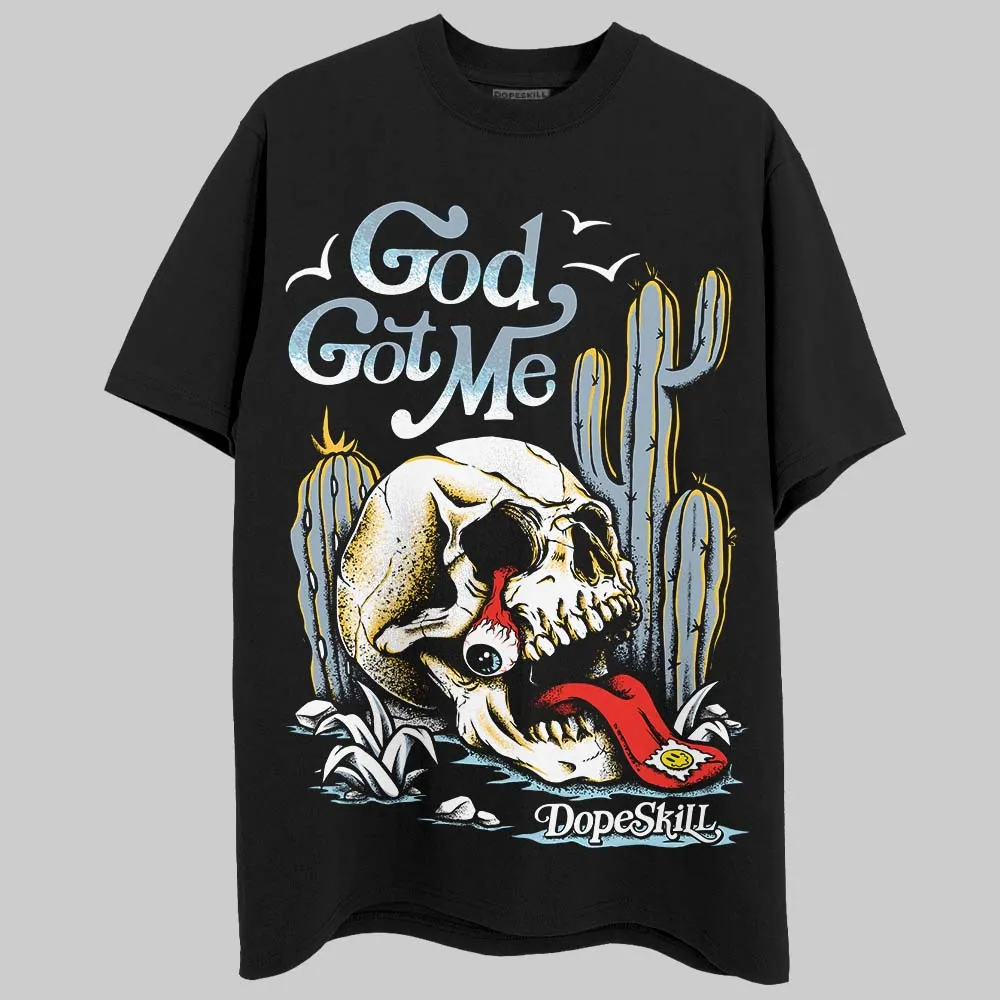 Blue Grey 13s DopeSkill T-Shirt God Got Me Graphic sold by DopeSkill product image thumbnail 2