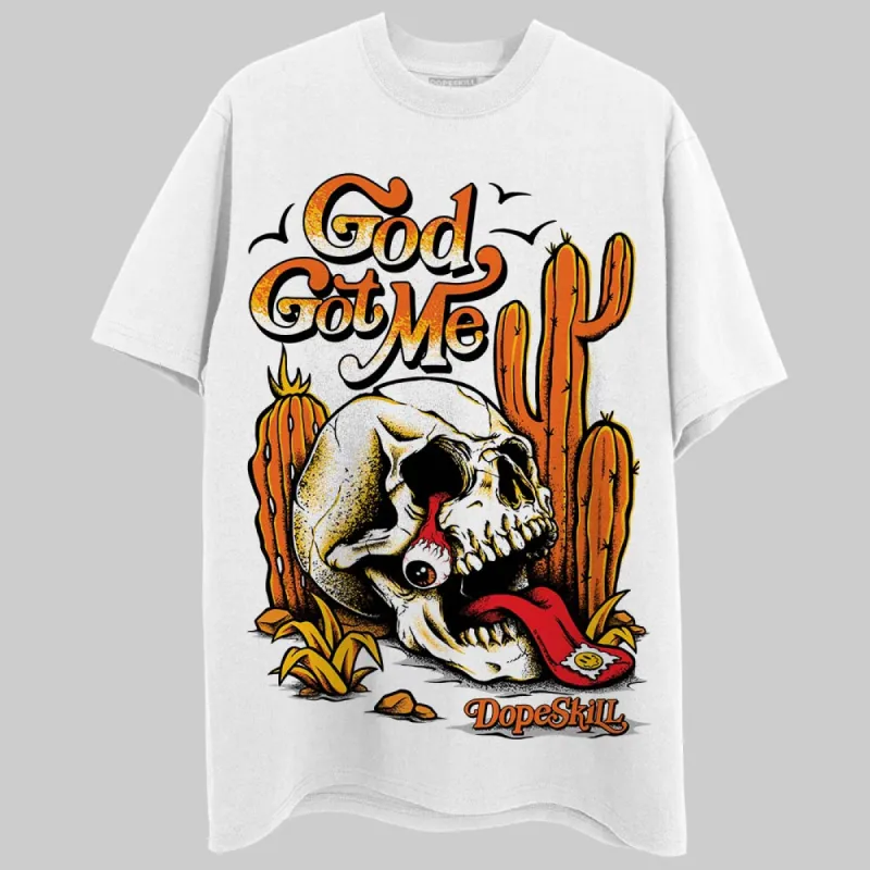 Orange Black White DopeSkill T-Shirt God Got Me Graphic sold by DopeSkill