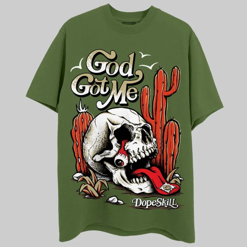 Olive Collection DopeSkill Olive T-shirt God Got Me Graphic sold by DopeSkill