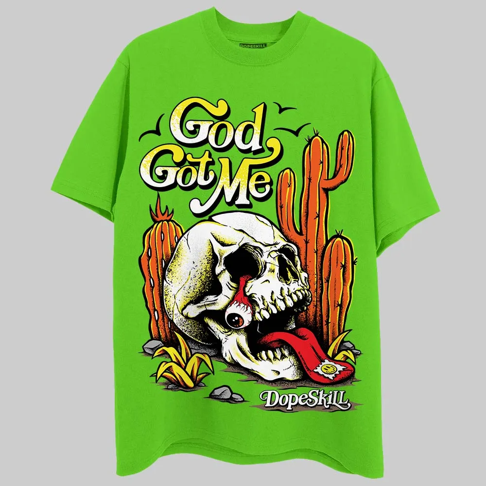 Neon Green Collection DopeSkill Neon Green T-shirt God Got Me Graphic sold by DopeSkill