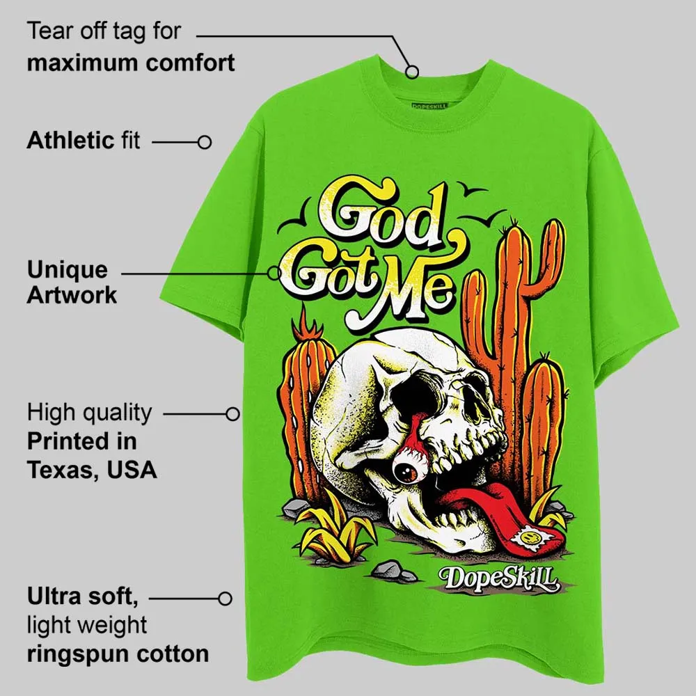 Neon Green Collection DopeSkill Neon Green T-shirt God Got Me Graphic sold by DopeSkill product image thumbnail 2