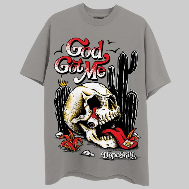Grey Collection DopeSkill Grey T-shirt God Got Me Graphic sold by DopeSkill