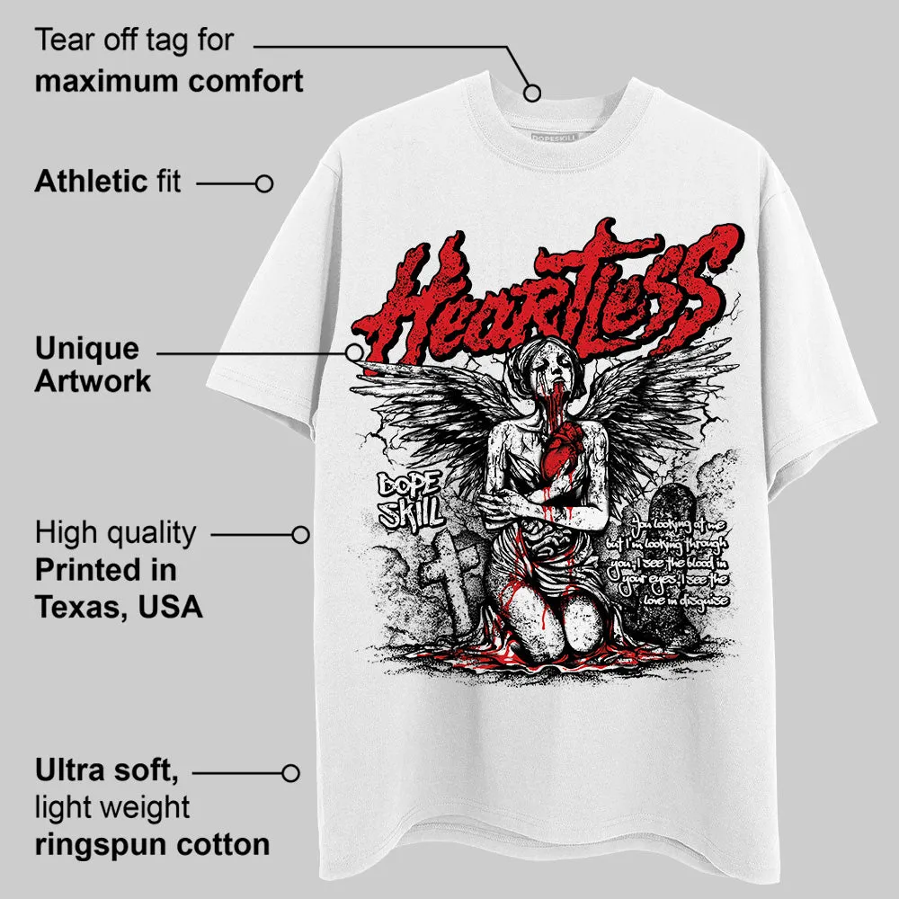 Red Cement 4S DopeSkill T-Shirt Heartless Graphic sold by DopeSkill product image thumbnail 3