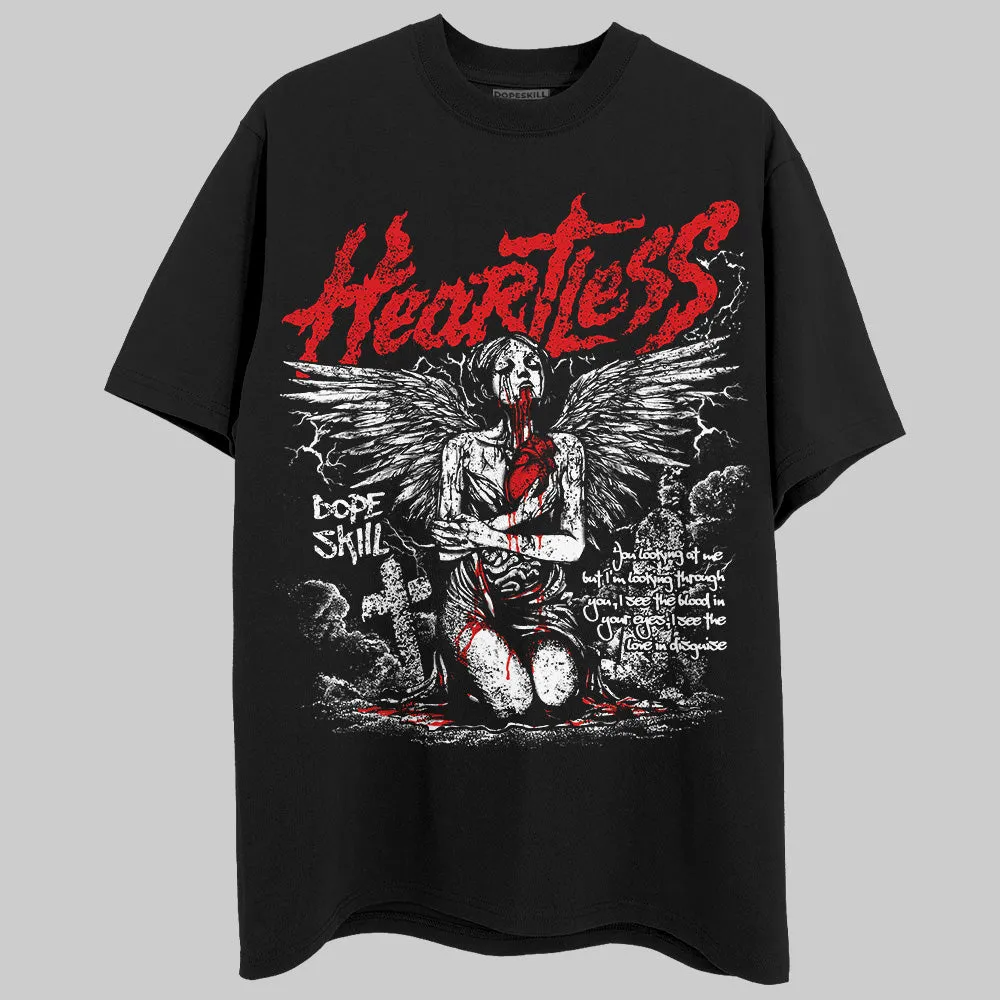 Red Cement 4S DopeSkill T-Shirt Heartless Graphic sold by DopeSkill product image thumbnail 2