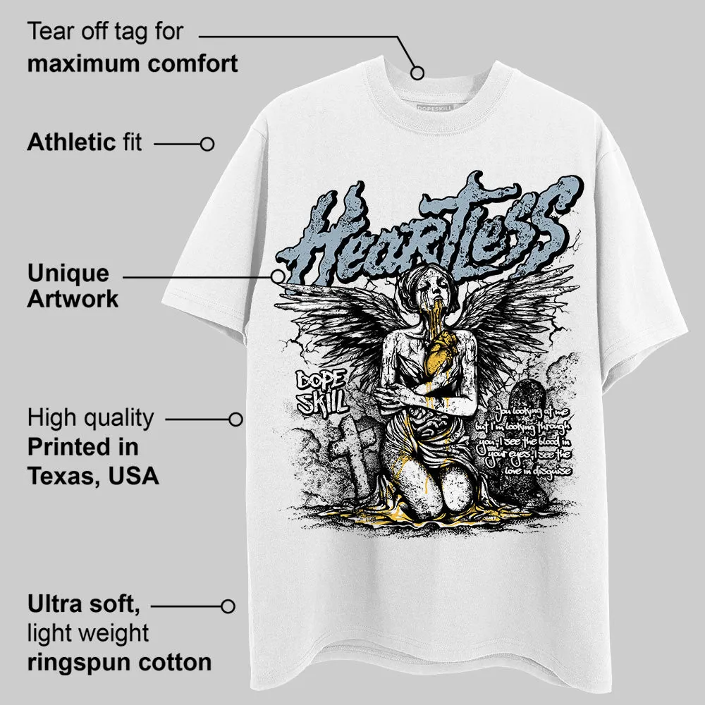Blue Grey 13s DopeSkill T-Shirt Heartless Graphic sold by DopeSkill product image thumbnail 3