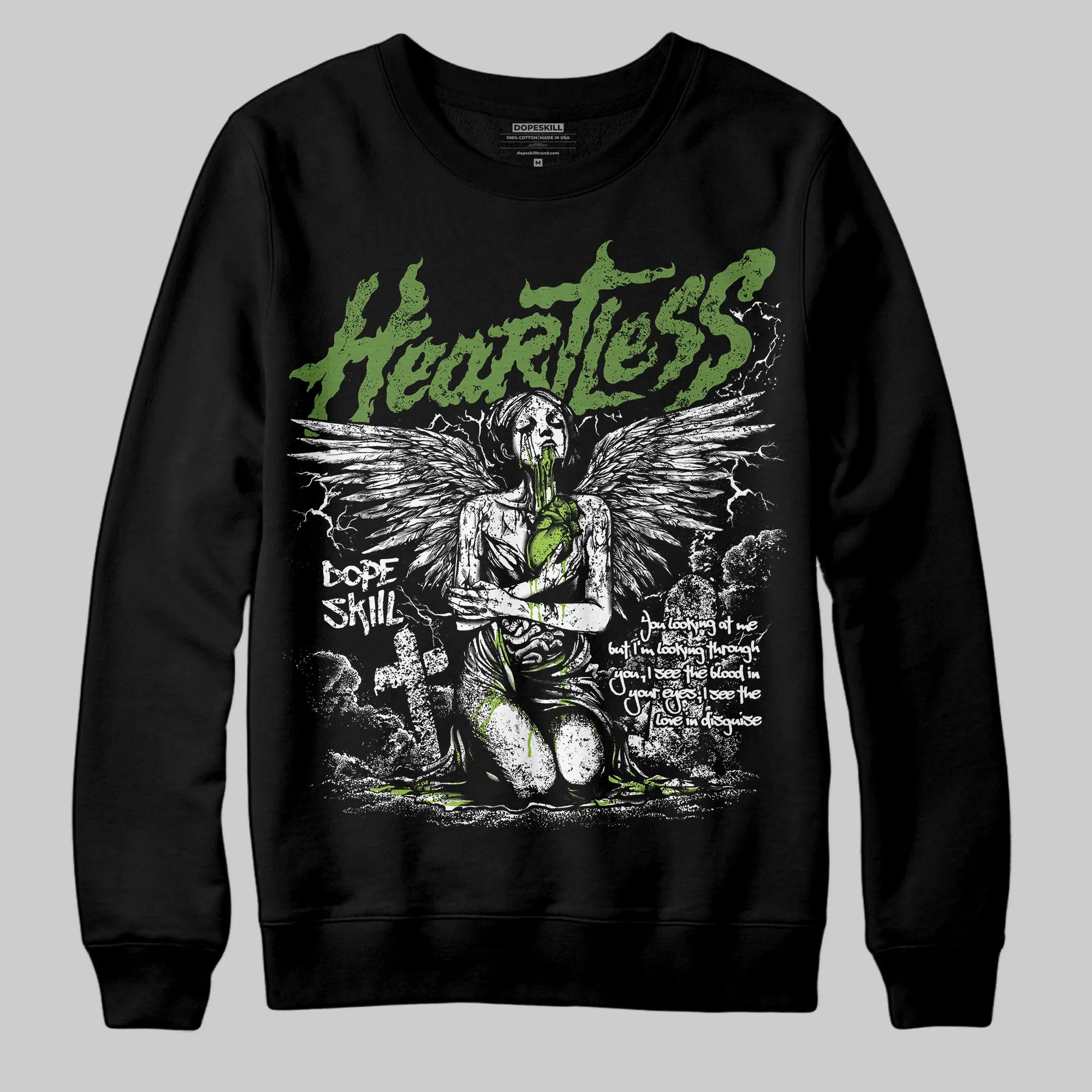 Dunk 'Chlorophyll' DopeSkill Sweatshirt Heartless Graphic sold by DopeSkill product image thumbnail 2