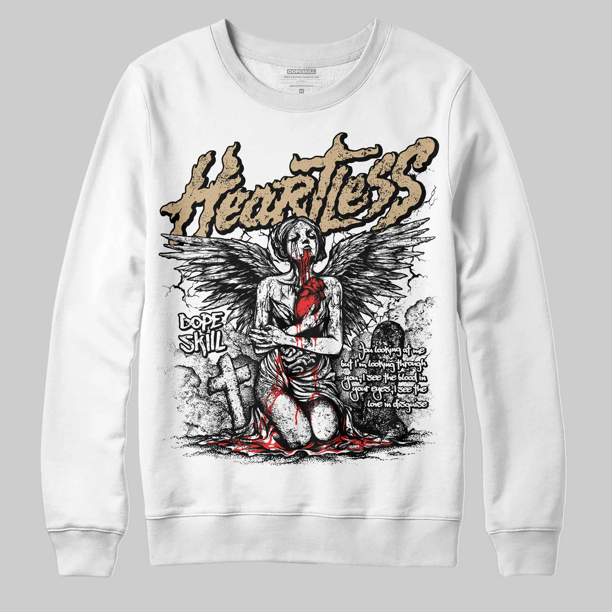TAN Collection DopeSkill Sweatshirt Heartless Graphic sold by DopeSkill product image thumbnail 2