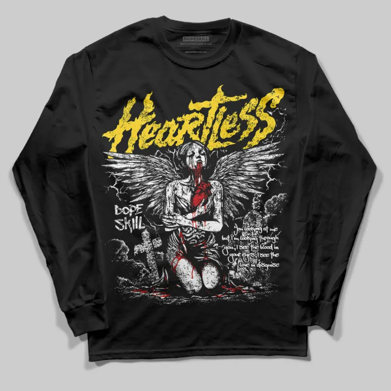 Black Tour Yellow AJ 4 Thunder DopeSkill Long Sleeve T-Shirt Heartless Graphic sold by DopeSkill