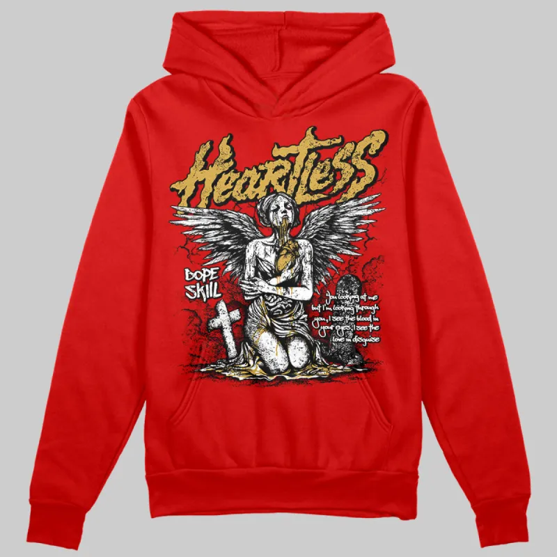 Red Collection DopeSkill Red Hoodie Sweatshirt Heartless Graphic sold by DopeSkill