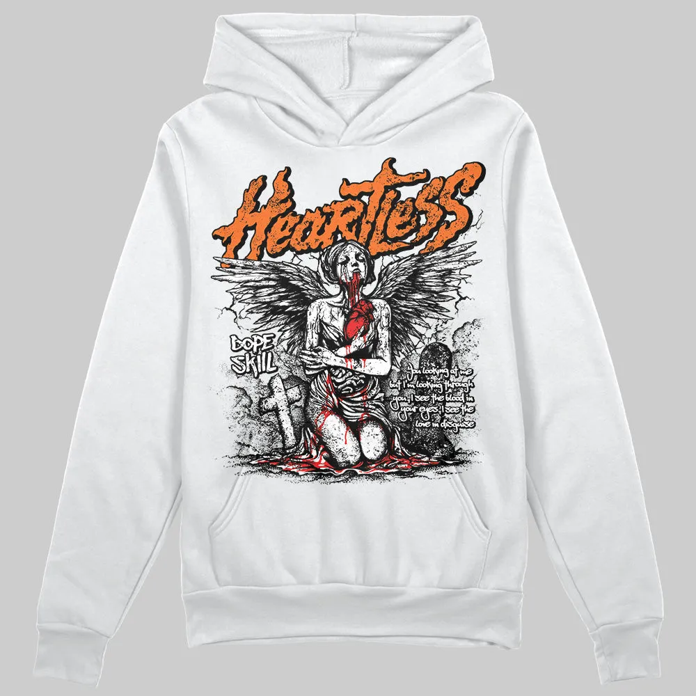Orange Black White DopeSkill Hoodie Sweatshirt Heartless Graphic sold by DopeSkill