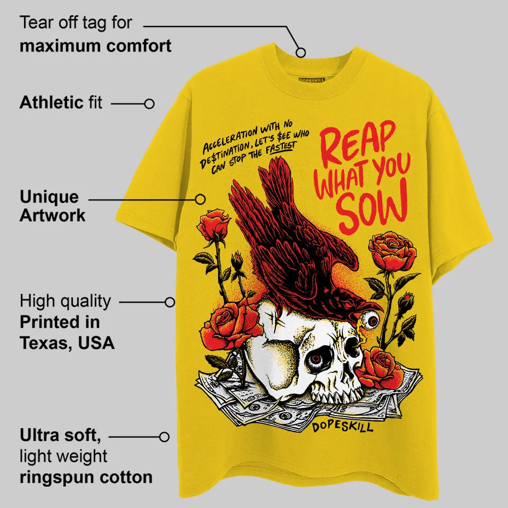 Yellow Collection DopeSkill Gold T-shirt Reap What You Sow Graphic sold by DopeSkill product image thumbnail 2