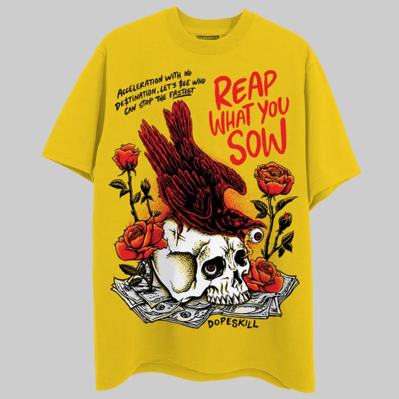 Yellow Collection DopeSkill Gold T-shirt Reap What You Sow Graphic sold by DopeSkill