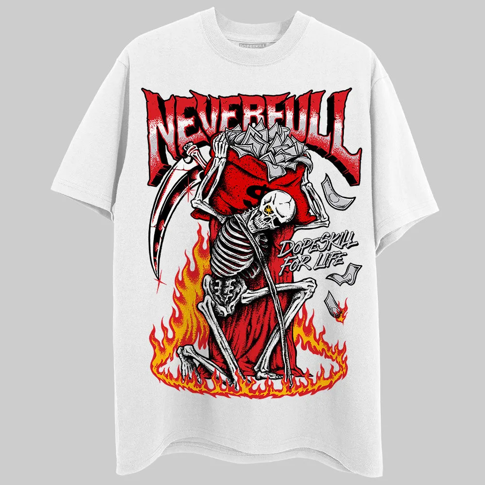 Red Cement 4S DopeSkill T-Shirt NeverFull Graphic sold by DopeSkill