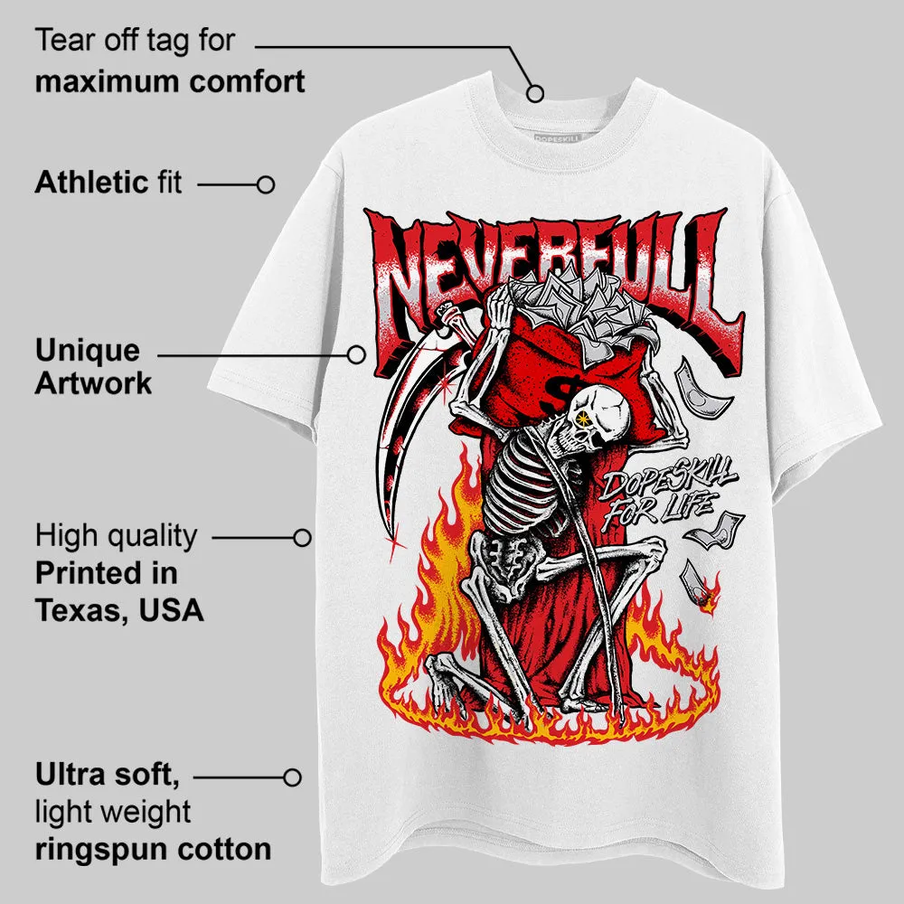 Red Cement 4S DopeSkill T-Shirt NeverFull Graphic sold by DopeSkill product image thumbnail 3