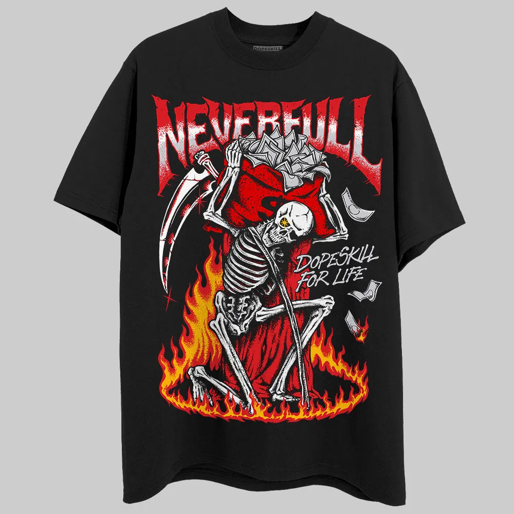 Red Cement 4S DopeSkill T-Shirt NeverFull Graphic sold by DopeSkill product image thumbnail 2