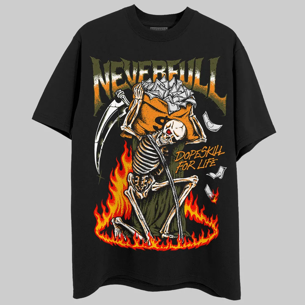 Olive 5s DopeSkill T-Shirt NeverFull Graphic sold by DopeSkill product image thumbnail 2