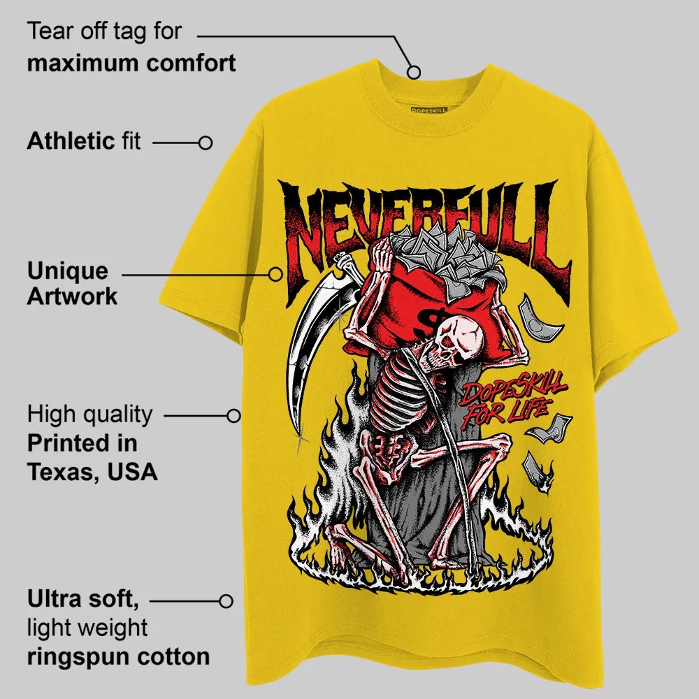 Yellow Collection DopeSkill Gold T-shirt NeverFull Graphic sold by DopeSkill product image thumbnail 2