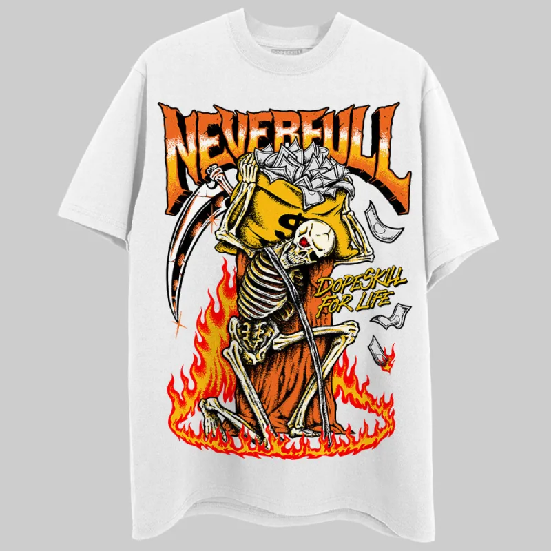 Orange Black White DopeSkill T-Shirt NeverFull Graphic sold by DopeSkill