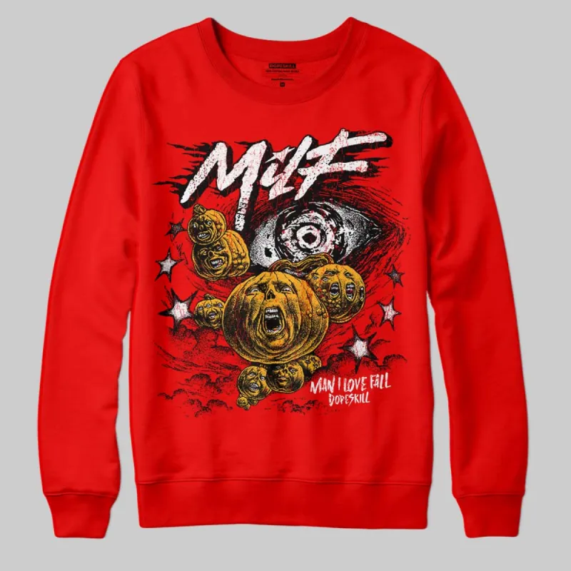 Red Collection DopeSkill Red Sweatshirt MILF Graphic sold by DopeSkill