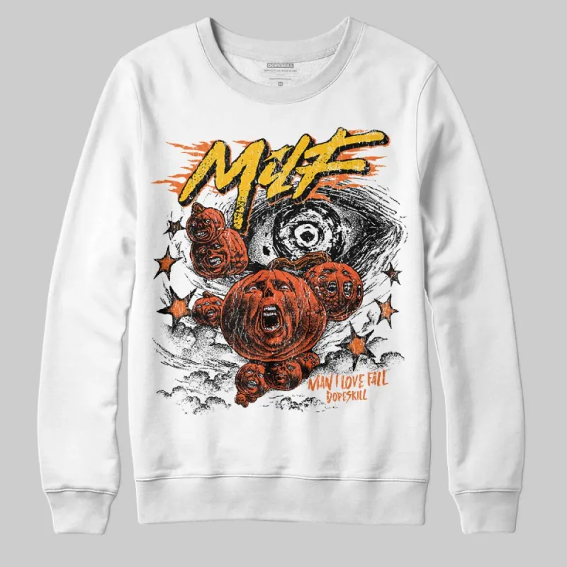 Orange Black White DopeSkill Sweatshirt MILF Graphic sold by DopeSkill