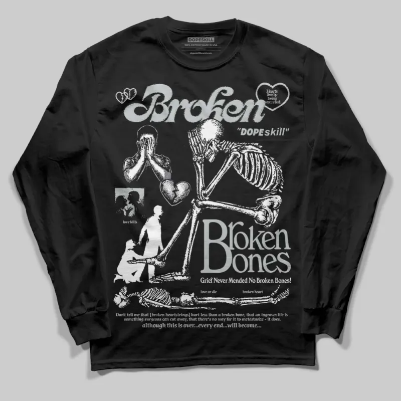 Fear 4s DopeSkill Long Sleeve T-Shirt Broken Bones Graphic made by DopeSkill