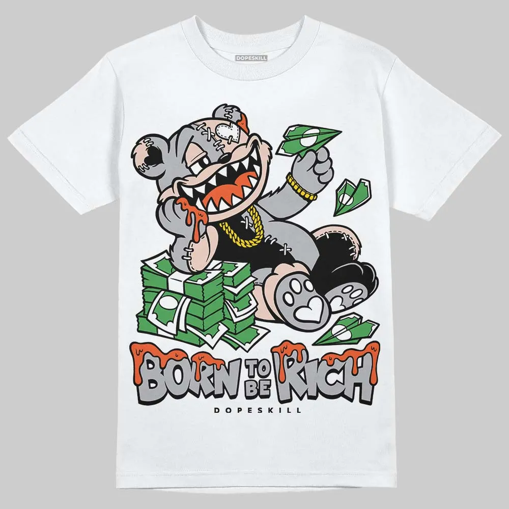 1130 Oyster Grey DopeSkill T-Shirt Born To Be Rich Graphic sold by DopeSkill product image thumbnail 2